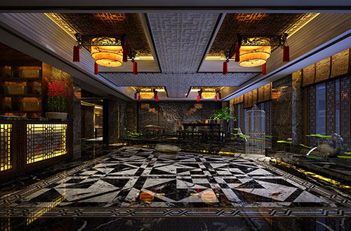 鹽城中式茶莊會(huì)所設(shè)計(jì)——“和、靜、怡、真”的茶道臻境